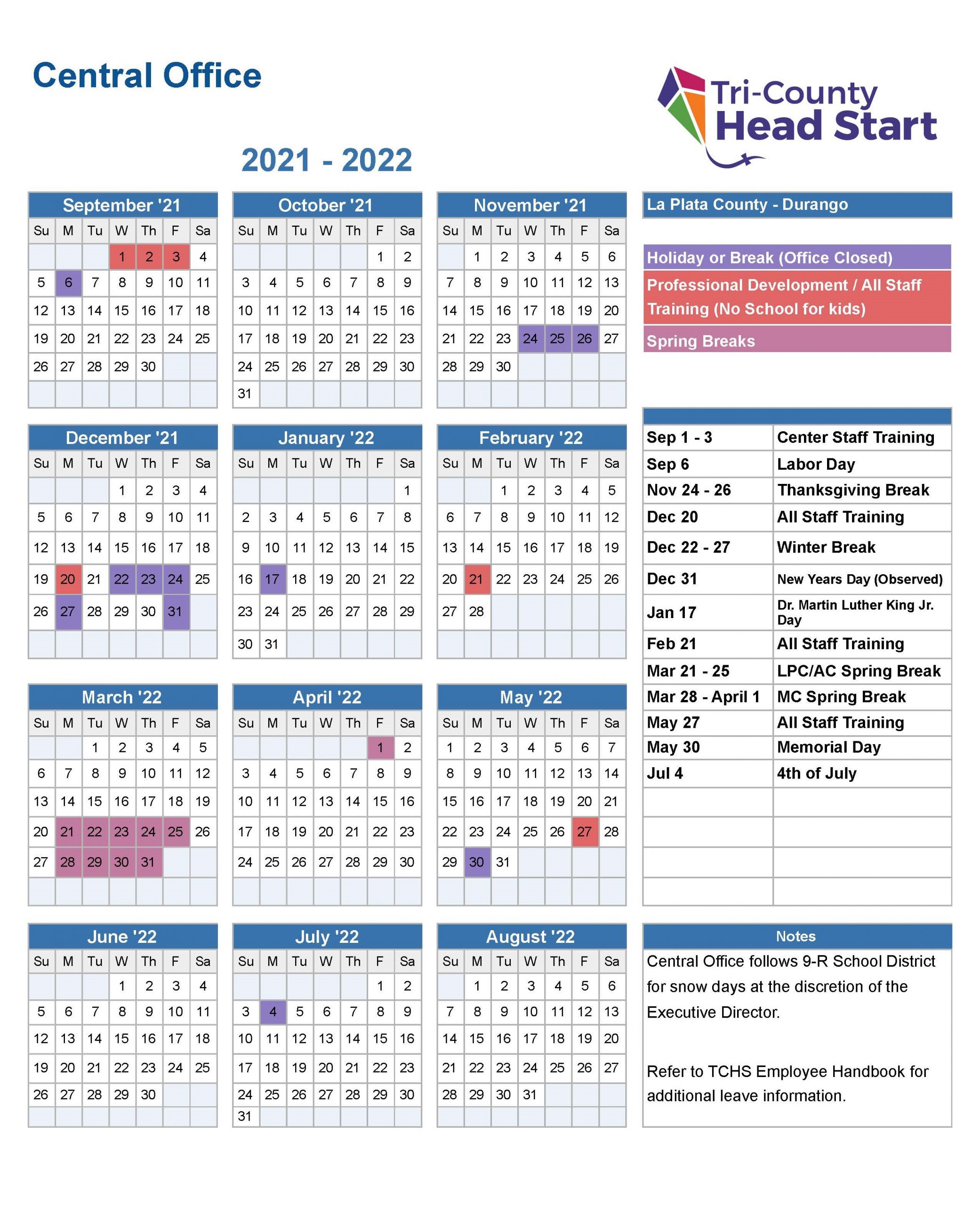 News & Calendars | Tri-County Head Start