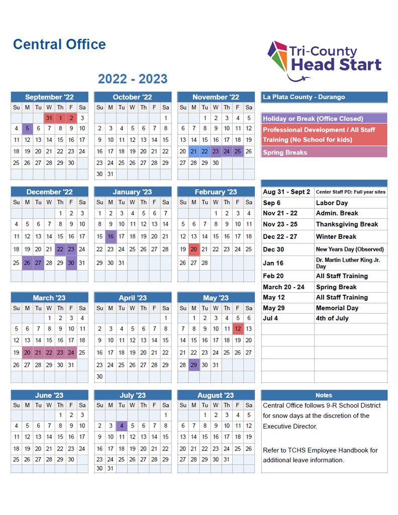 News & Calendars | Tri-County Head Start